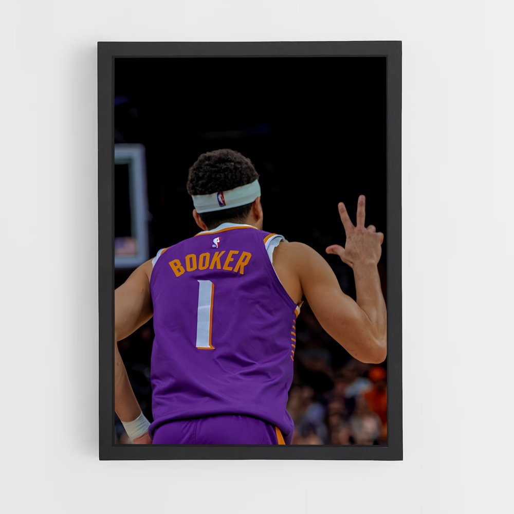 Poster Le Héros en Violet – affiche Basketball (vue 2)